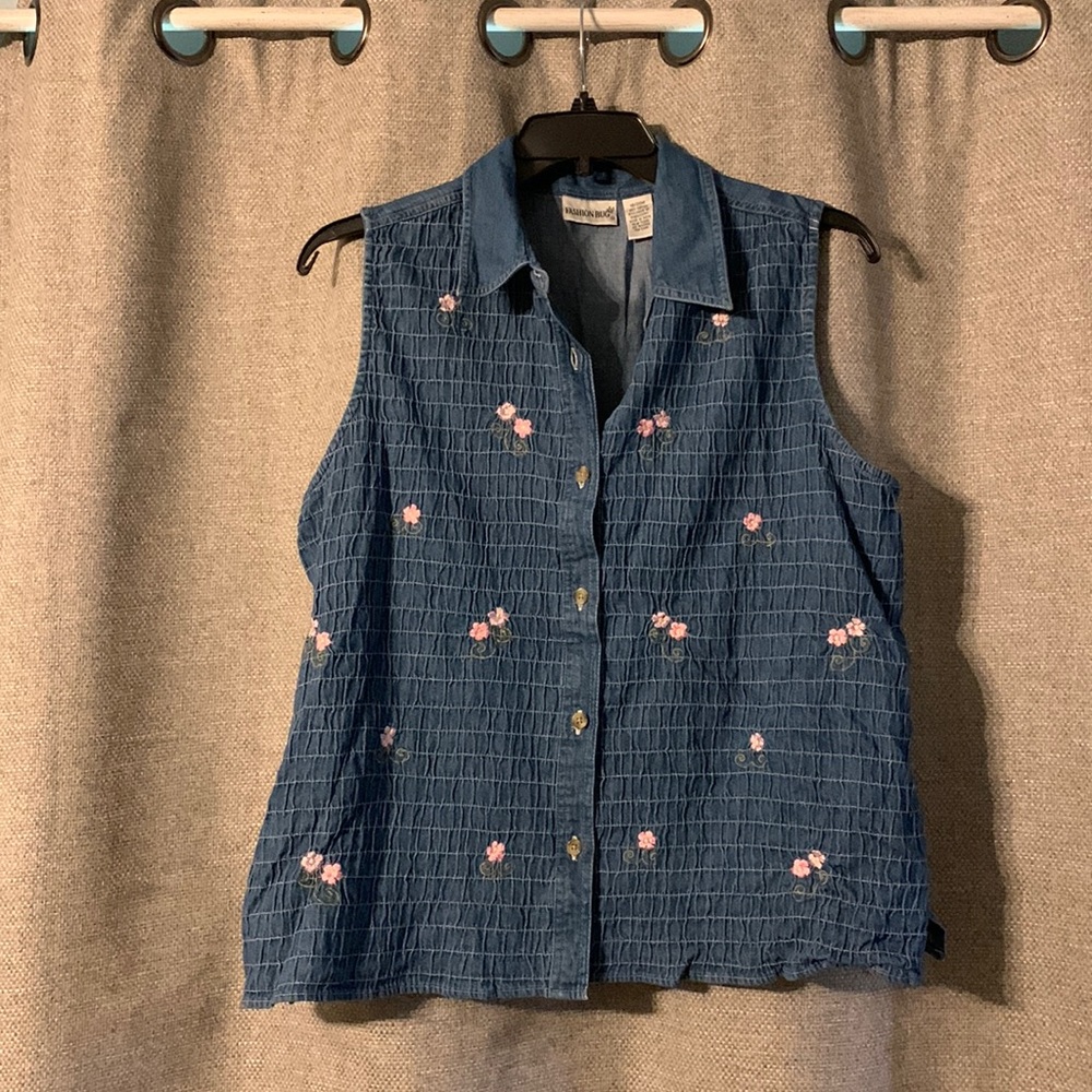 Women’s Denim sleeveless Top